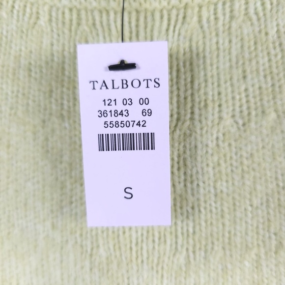 NWT TALBOTS WOOL Blend Knit Rib Crew Neck Pullover Sweater Rib Hem & Cuffs SMALL - Picture 11 of 11